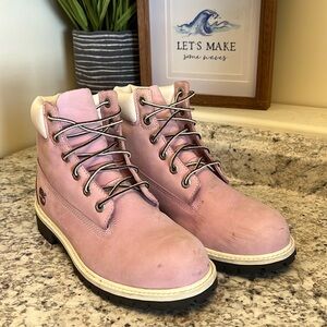 Pink Timberland Boots
